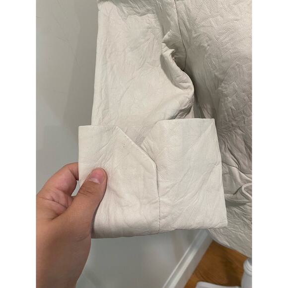 Zadig & Voltaire Verys Creased Leather Jacket in Natural - Picture 9 of 15